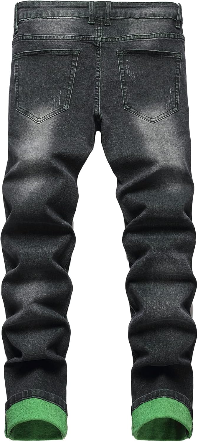AA OOS Férfi Slim-Fit Koptatott Farmer - Mick