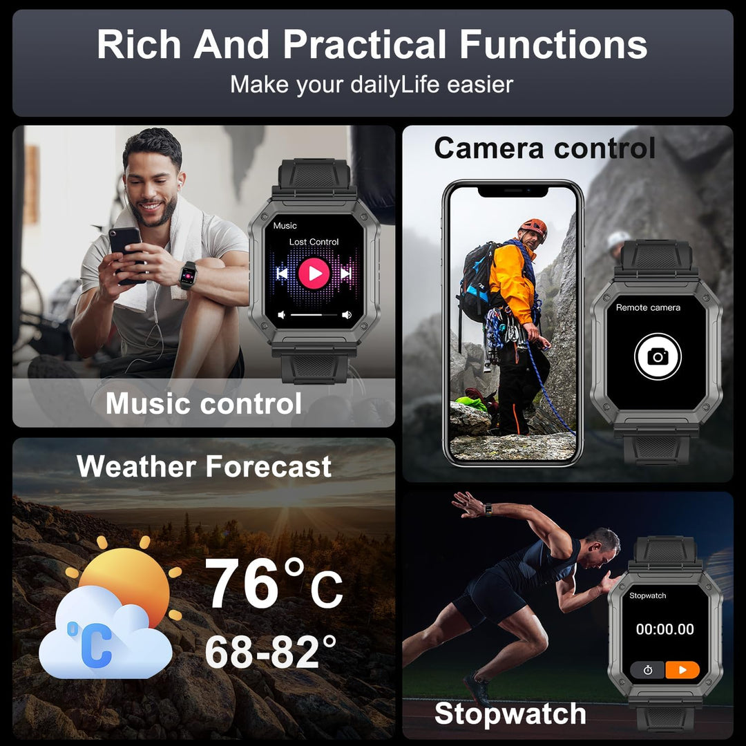 Katona Smartwatch Férfiaknak Fitnesz Követővel - Wayne