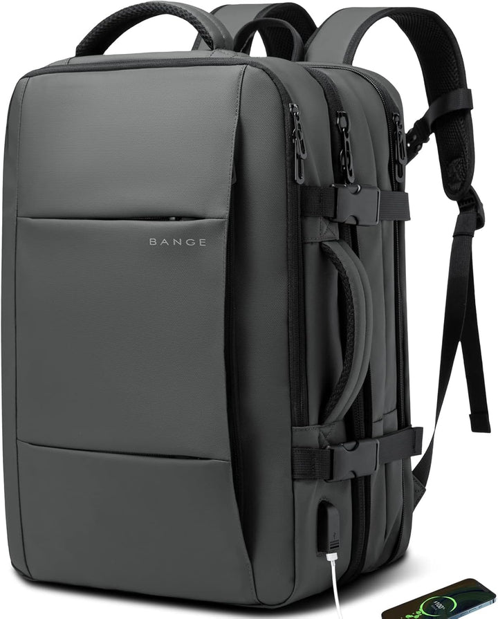 Bővíthető 26–45L vízálló utazó hátizsák laptop rekesszel és sporttáska fogantyúval