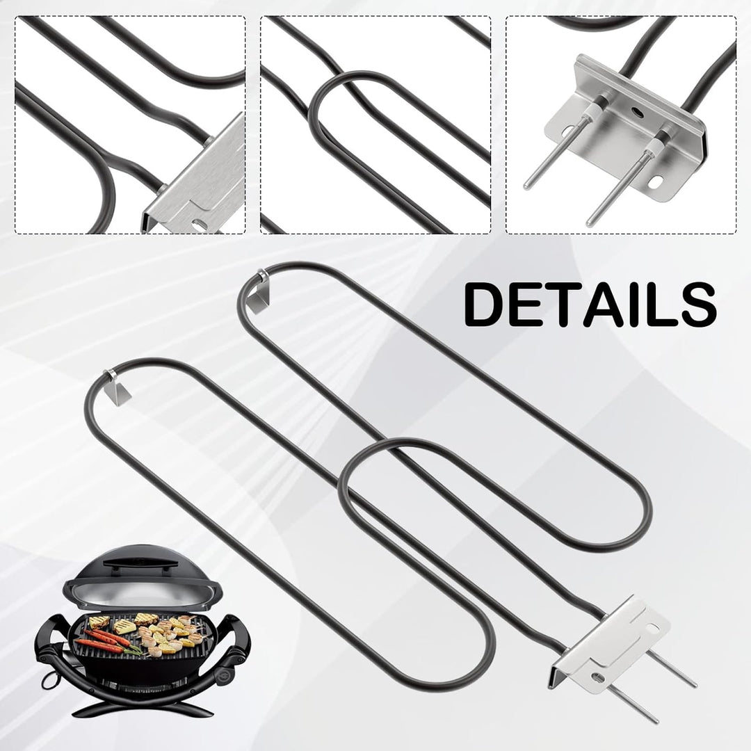 Magas teljesítményű rozsdamentes acél grill fűtőelem 2200W kültéri elektromos BBQ-hoz – Zeythra