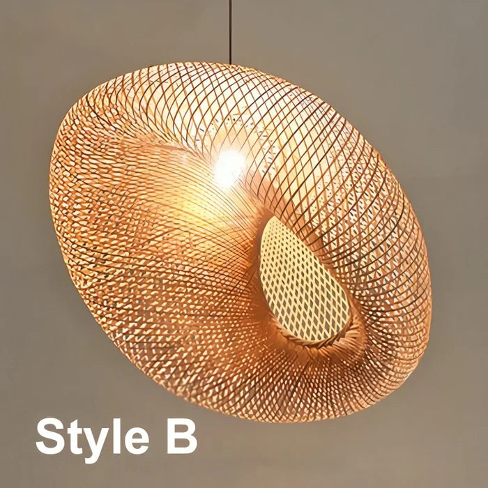 AA NOT AVAILABLE Divatos Rattan Függőlámpa - NaturGlow