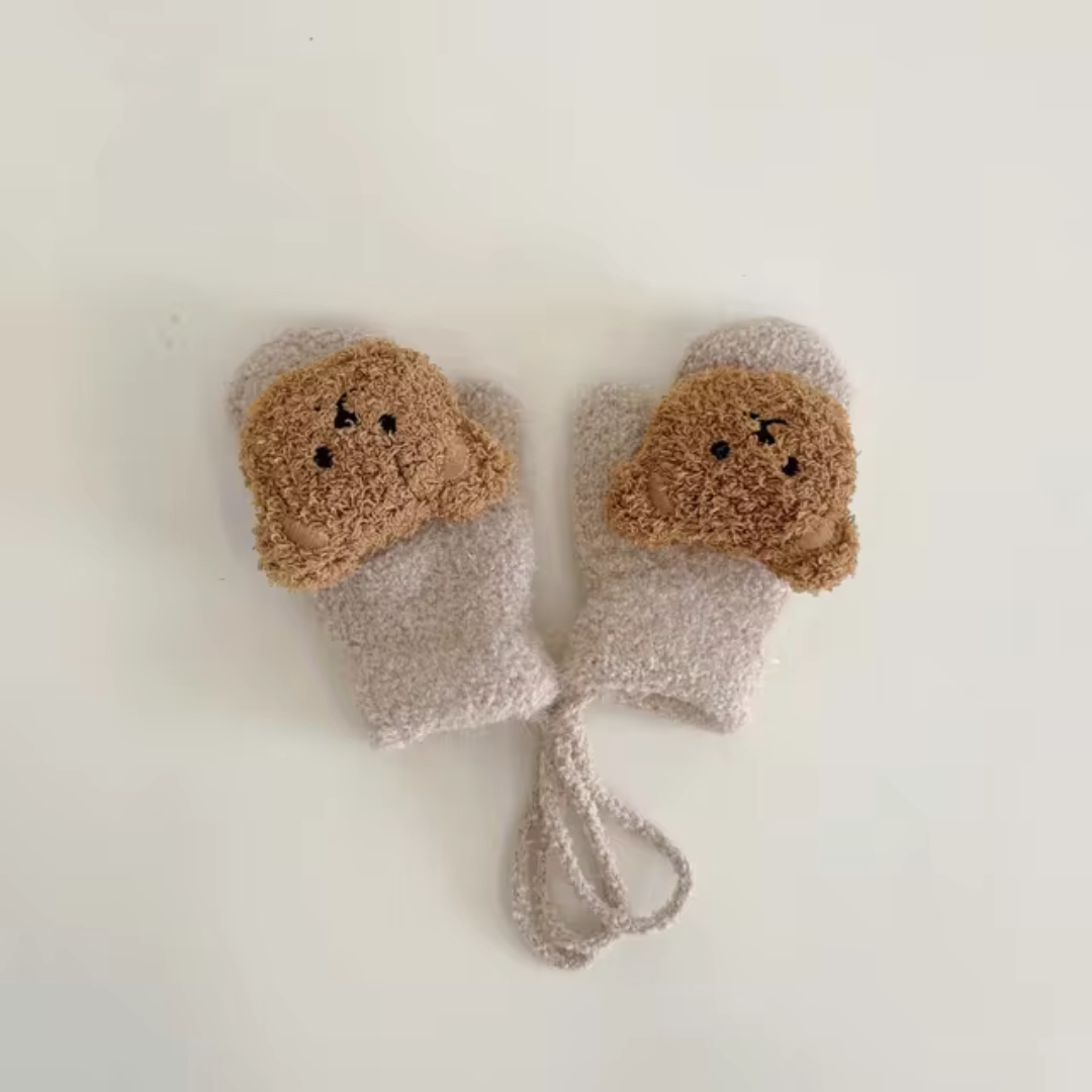 Gyermek Kesztyű Medvearccal – TinyBear Kesztyűk