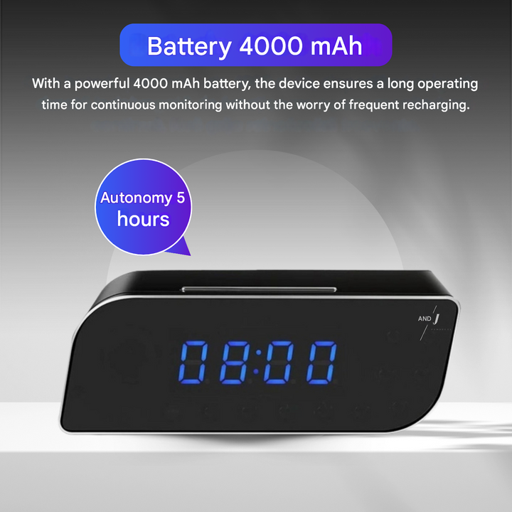 Digitális Ébresztőóra Rejtett Megfigyelő Kamerával – StealthClock Cam