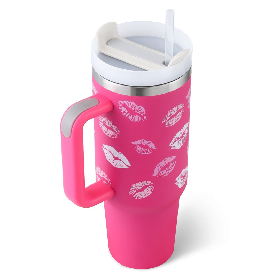 Szigetelő Bögre Karral és Szív Straw - ChillMate