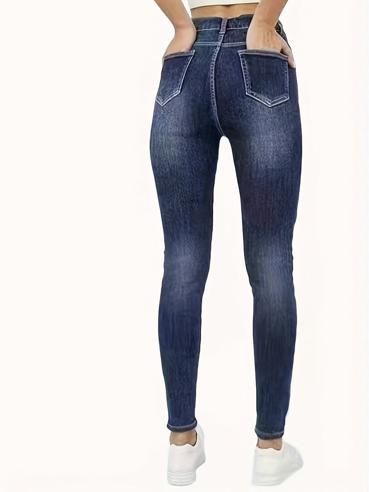 Meleg skinny farmernadrág béleléssel - Selvia