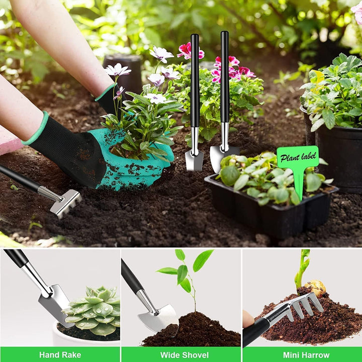 24 darabos Bonsai Fa Ápoló Készlet magas széntartalmú acél szerszámokkal és PU bőr táskával – Sevora
