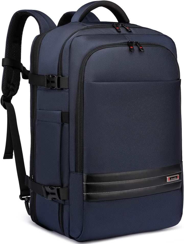 Bővíthető 45L–55L vízálló utazási hátizsák 18"-os laptop rekesszel