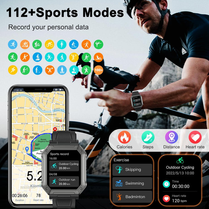 Katona Smartwatch Férfiaknak Fitnesz Követővel - Wayne