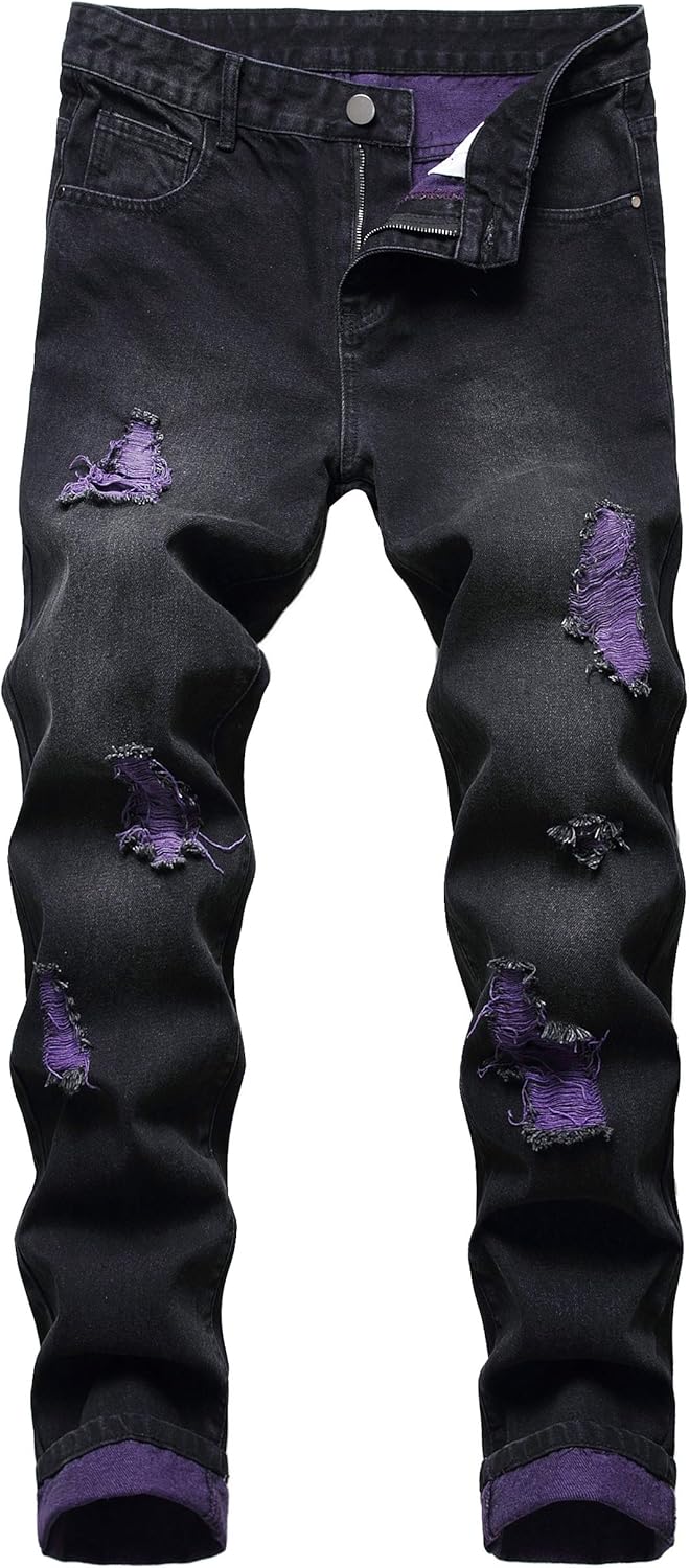 AA OOS Férfi Slim-Fit Koptatott Farmer - Mick
