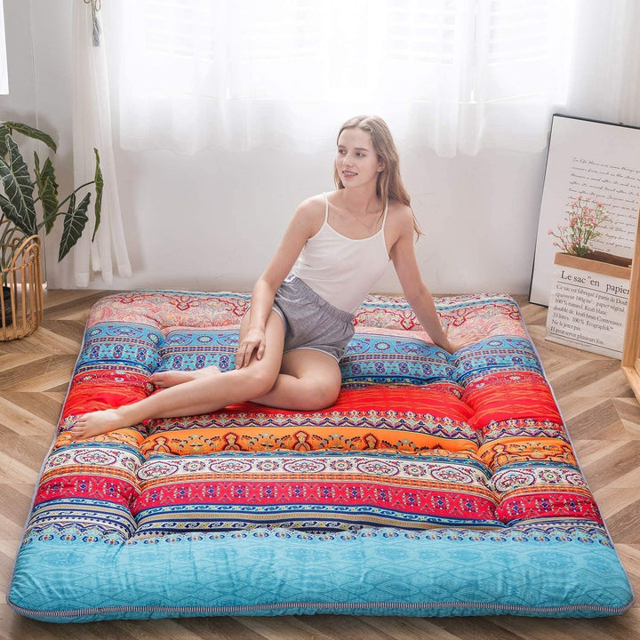Hajtható japán futon padlómatrac memóriahab támogatással – Arivon