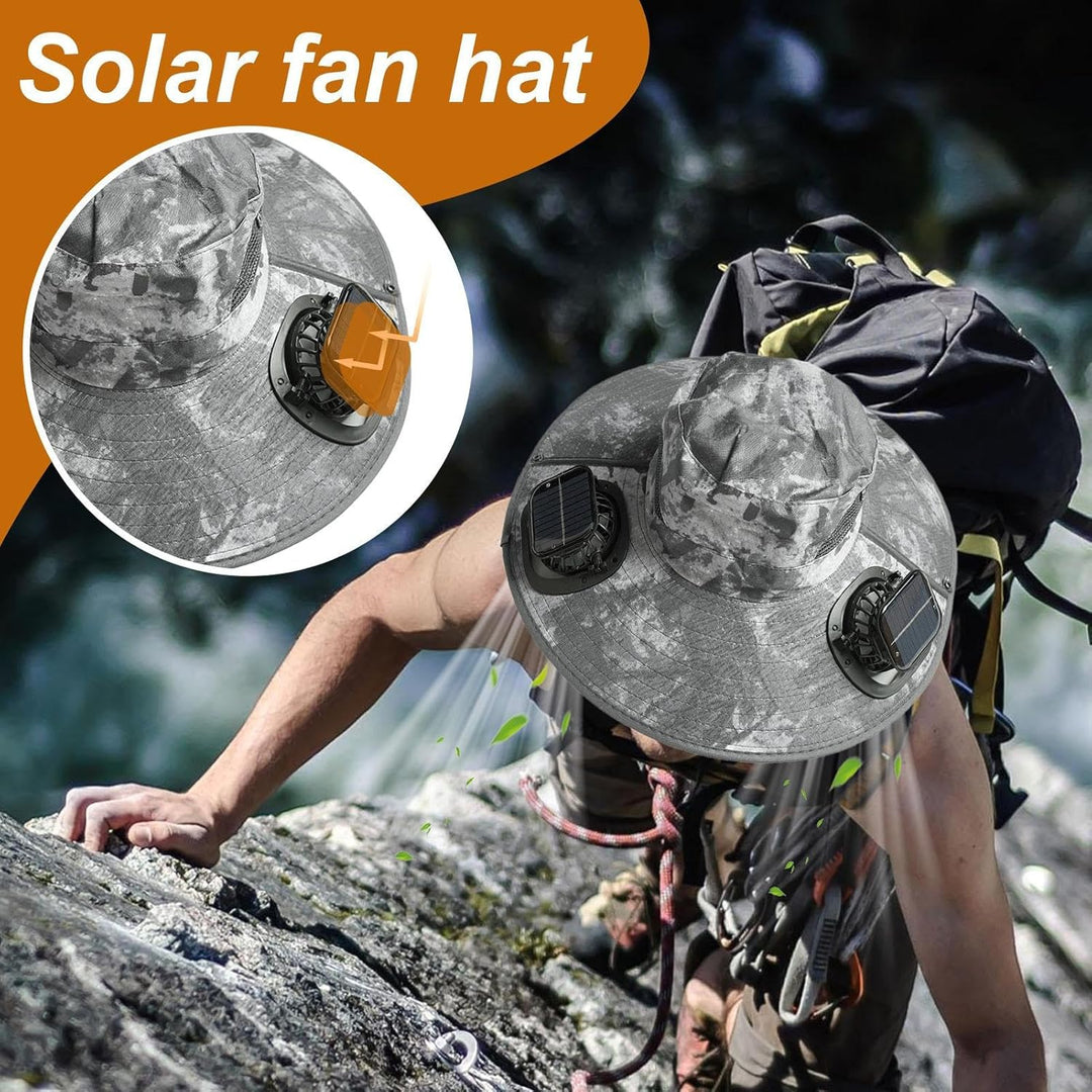 Napelemes Ventilátor Hűtő Sapka UV Védelemmel – Solvoro