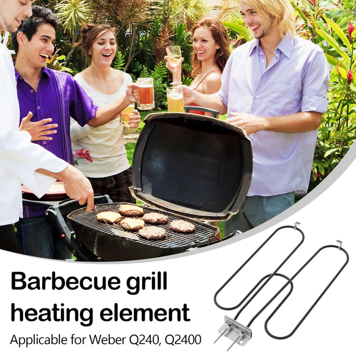 Magas teljesítményű rozsdamentes acél grill fűtőelem 2200W kültéri elektromos BBQ-hoz – Zeythra
