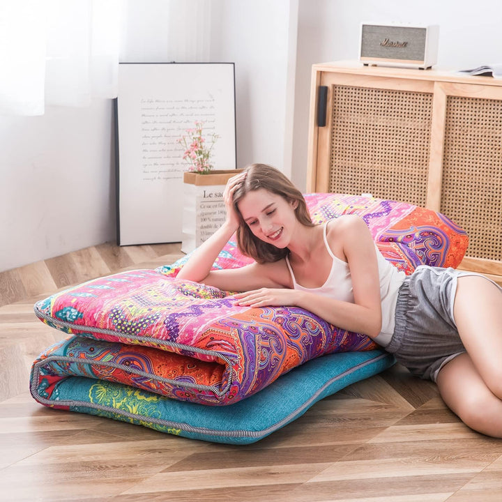 Hajtható japán futon padlómatrac memóriahab támogatással – Arivon
