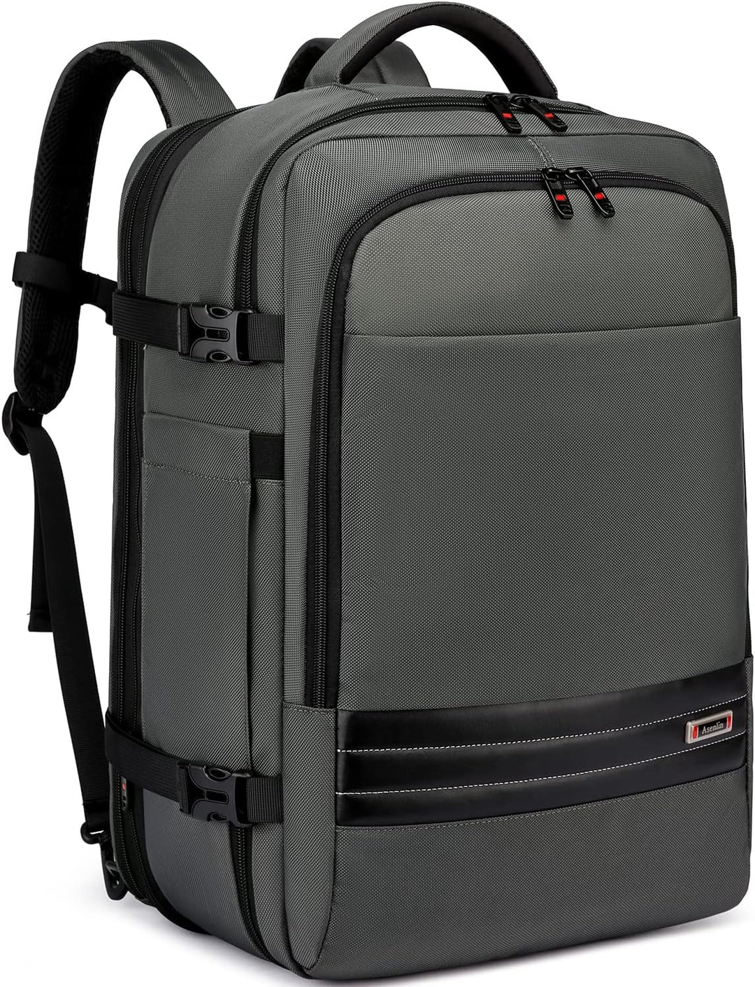 Bővíthető 45L–55L vízálló utazási hátizsák 18"-os laptop rekesszel