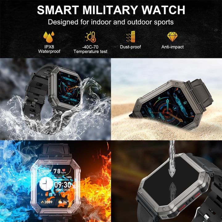 Katona Smartwatch Férfiaknak Fitnesz Követővel - Wayne