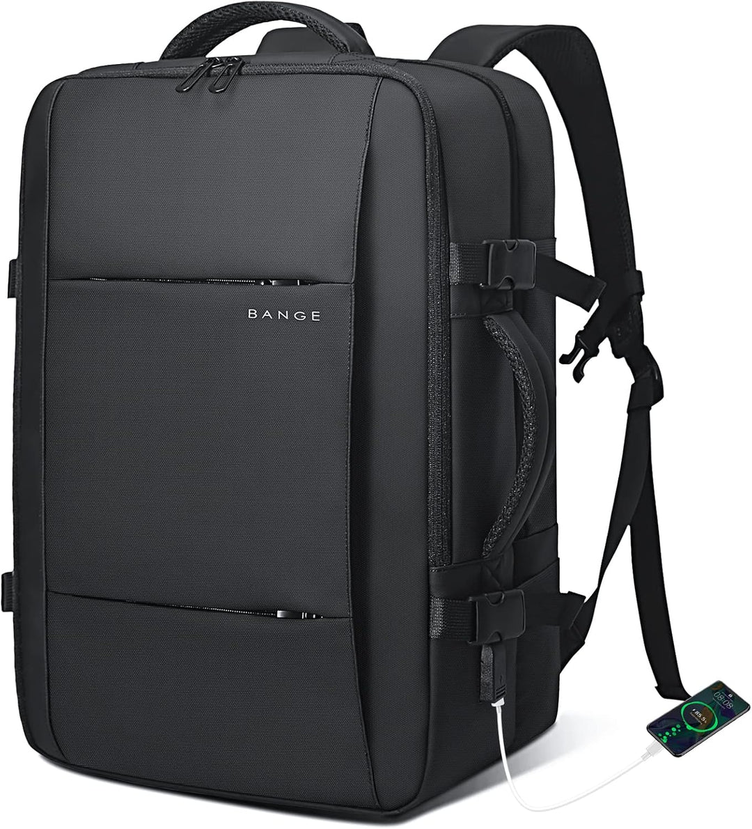 Bővíthető 26–45L vízálló utazó hátizsák laptop rekesszel és sporttáska fogantyúval