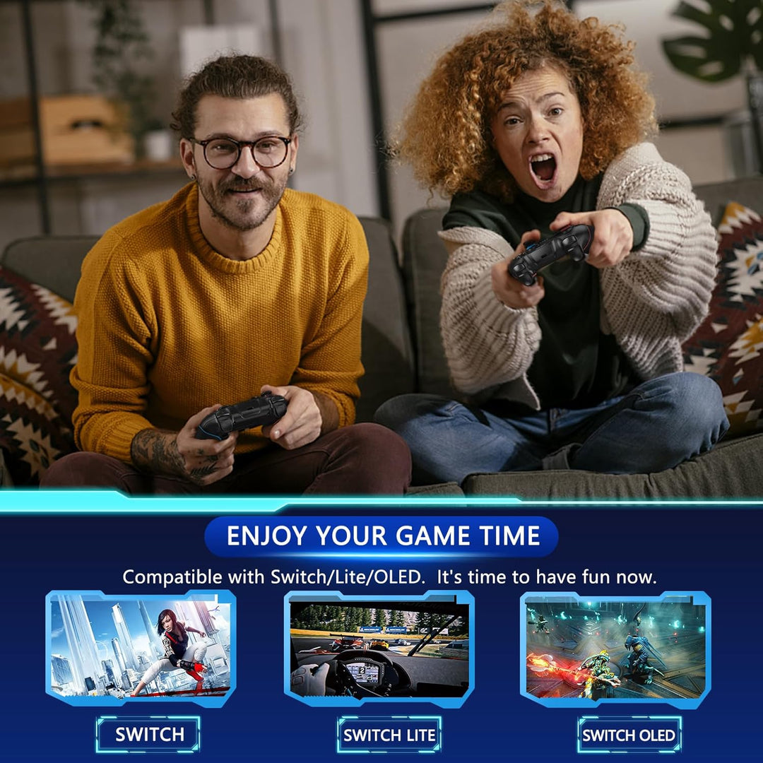 Vezeték nélküli kapcsolóvezérlő Hall effektus joystickokkal és turbo funkcióval – Nexora