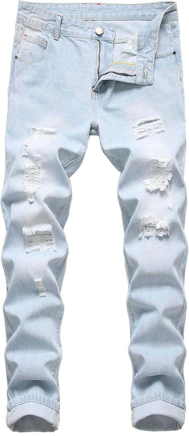 AA OOS Férfi Slim-Fit Koptatott Farmer - Mick
