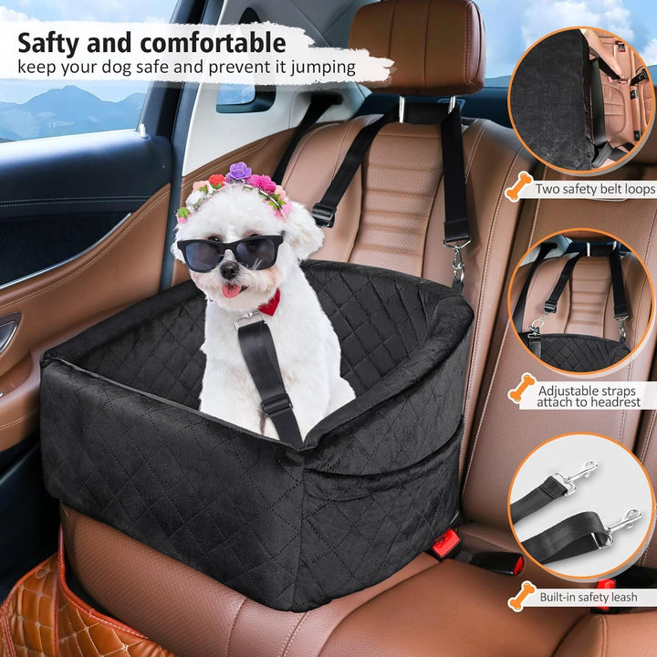 AA NOT AVAIALBLE Kutyaülés biztonsági övvel és tárolórekeszekkel