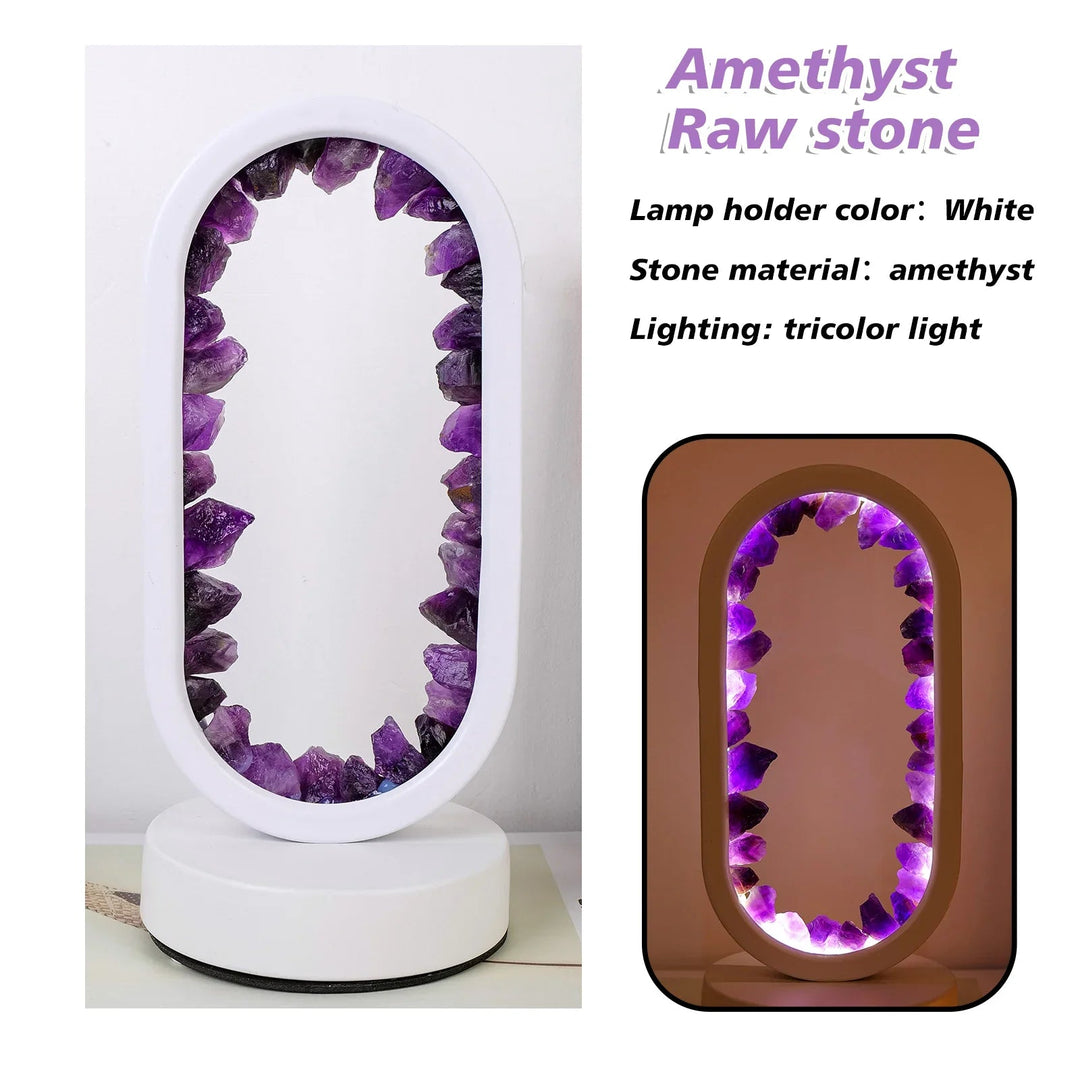 Kézműves ametiszt lámpa - Serenith
