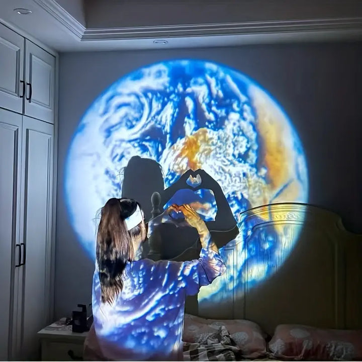 Projector lámpa Föld és Hold - CelestiaGlow