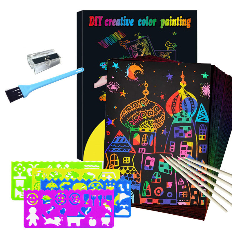 Varázslatos Szivárvány Színek Kifestő Kártyaszett - ColorBurst
