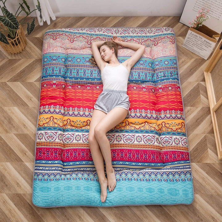 Hajtható japán futon padlómatrac memóriahab támogatással – Arivon