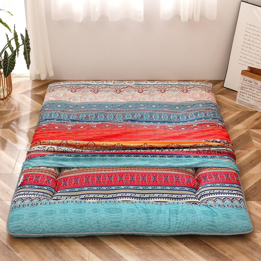 Hajtható japán futon padlómatrac memóriahab támogatással – Arivon
