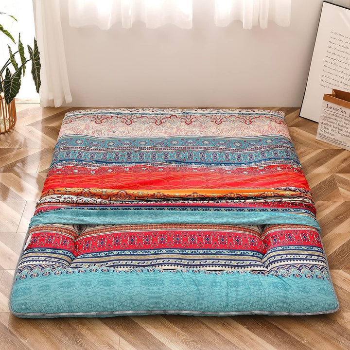 Hajtható japán futon padlómatrac memóriahab támogatással – Arivon