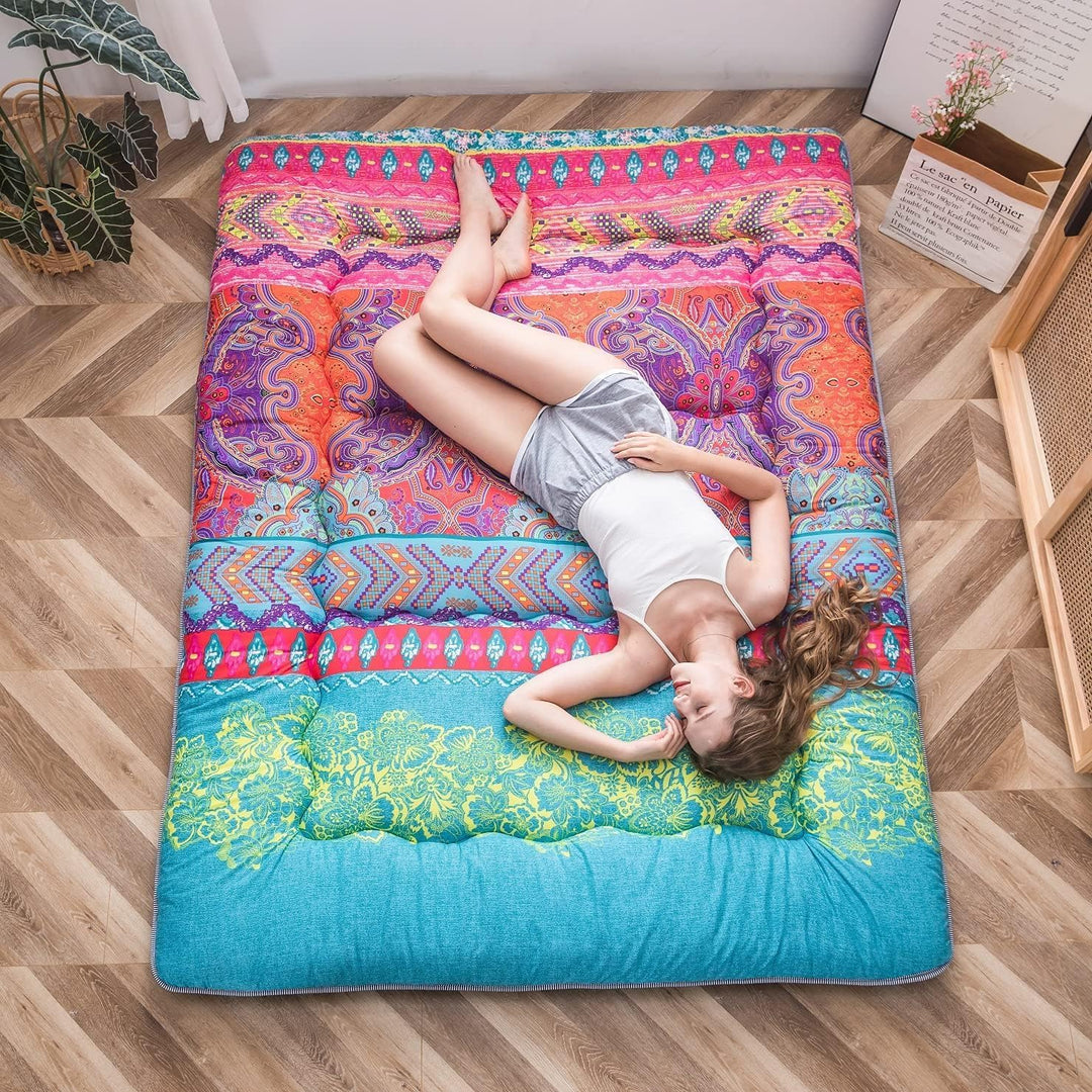 Hajtható japán futon padlómatrac memóriahab támogatással – Arivon