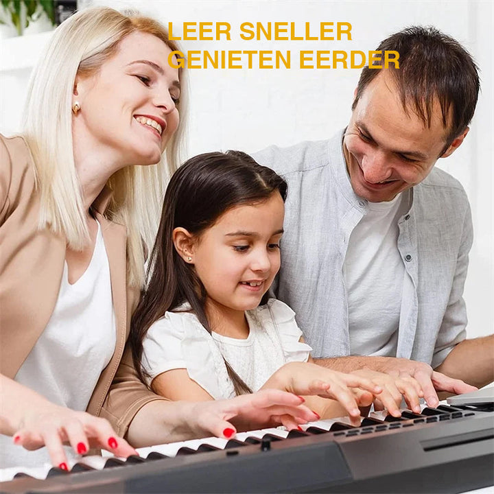 Levehető szilikon hangjegycímkék 88 billentyűs zongorákhoz és keyboardokhoz