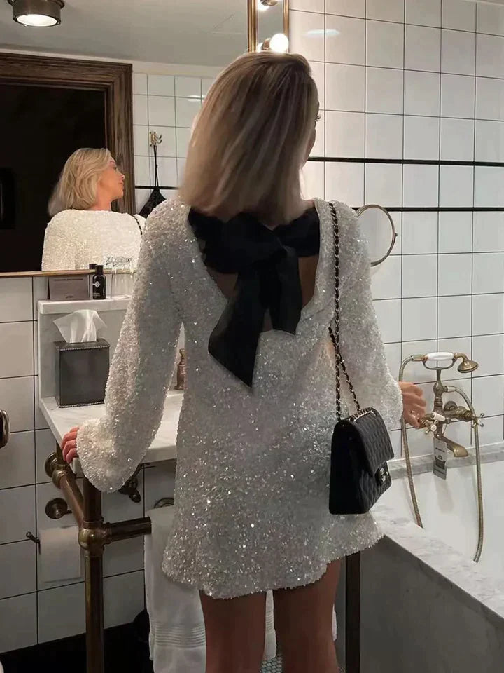Trendi Csillogó Midi-Dressz - Stella