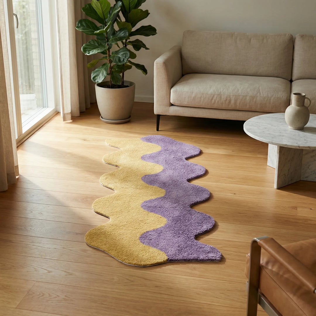 Abstrakter Farbblock-Teppich - ColorRipple