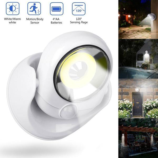 Erős LED lámpa mozgásérzékelővel - GlowGuard