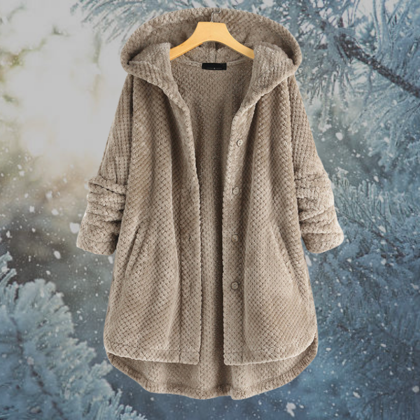 Női téli fleece dzseki kapucnival - Nova