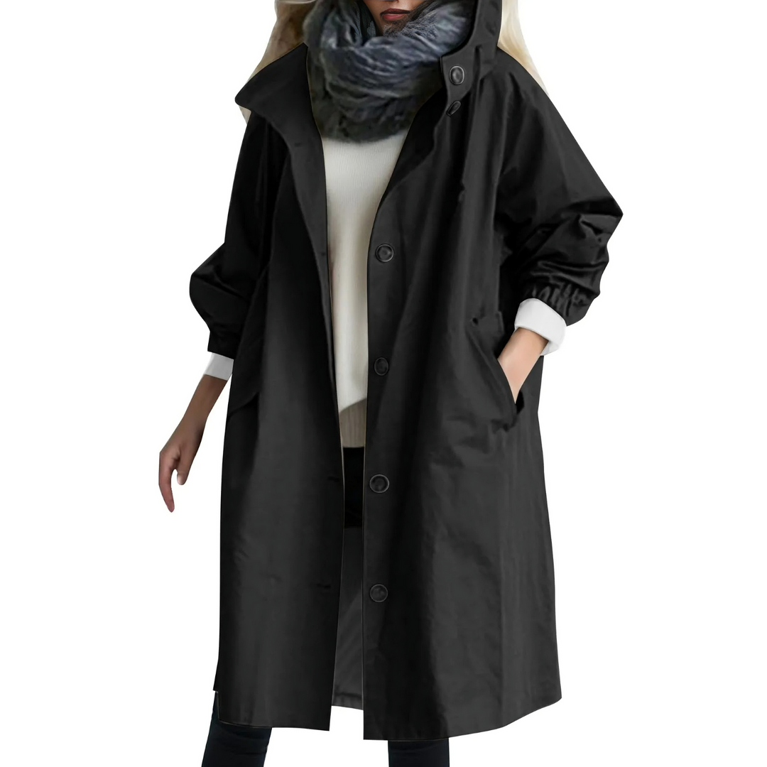 Szélálló Női Trenchcoat Kapucnival - Luna