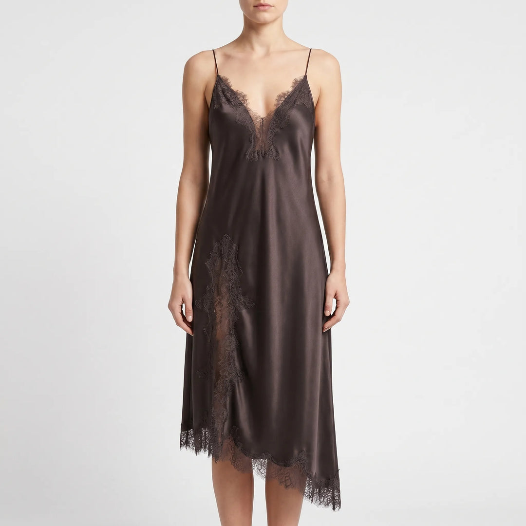 Asymmetrical Slip Dress -  Esther