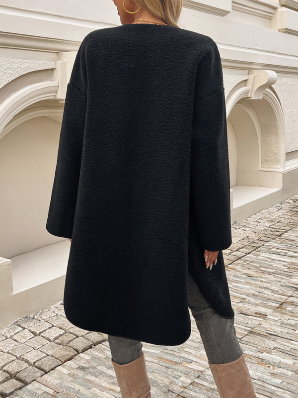 Bequemer Fleece-Mantel - Rita