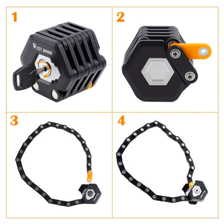 Ultiem Biztonságos Kerékpárzár - TitanLock Pro