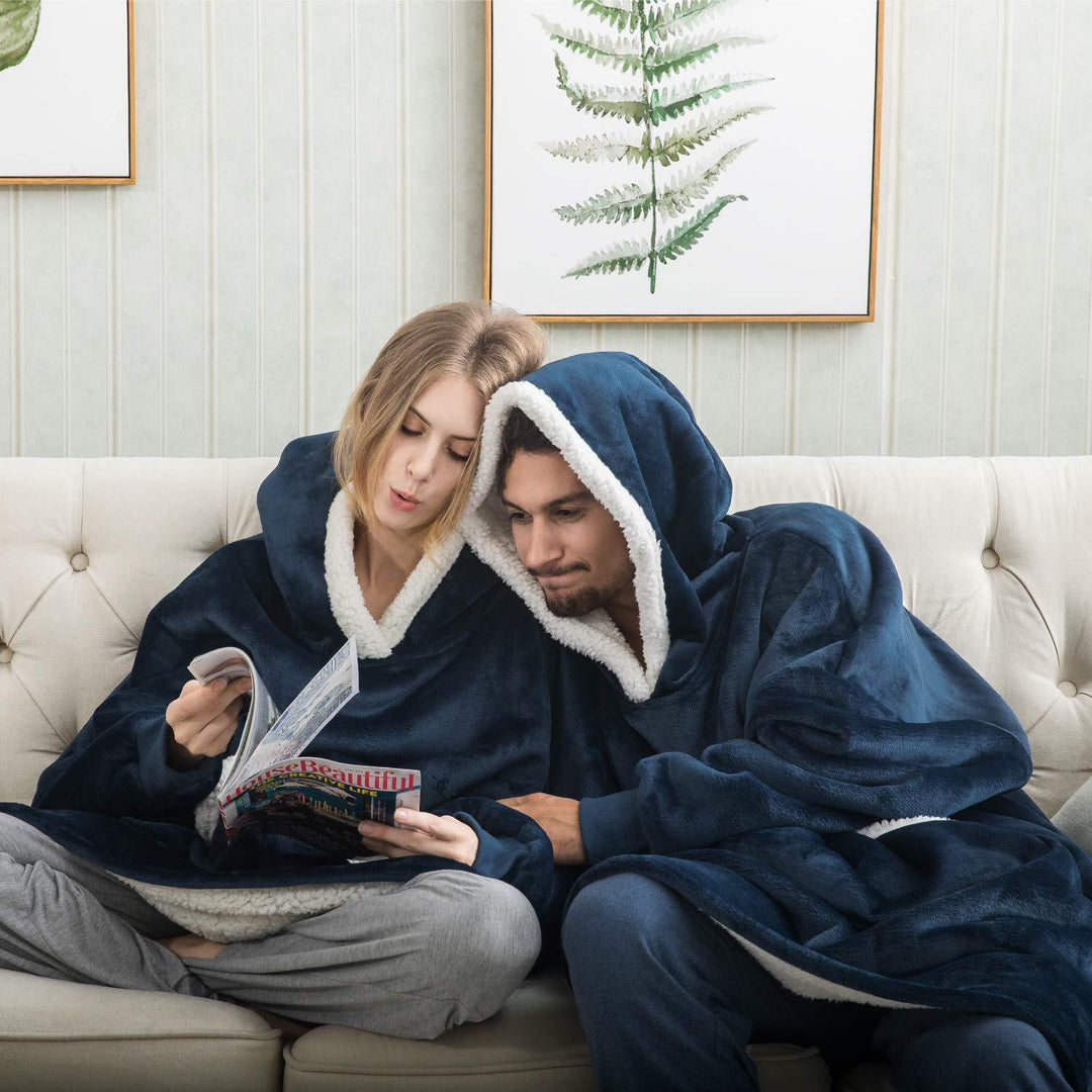 Unisex hőszigetelő fleece kapucnis pulóver - Noah
