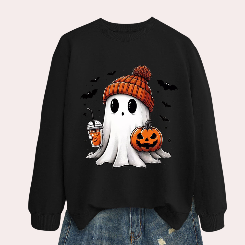 Hölgyek Halloween Pulóver Szellemképpel – Liora