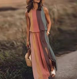 Nyári Maxi Ruha Egyedi Vágással – Amara