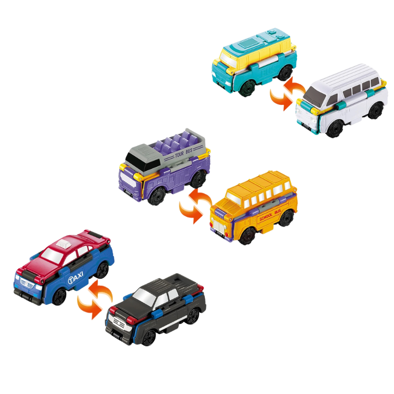 Kétoldalú Játékautók a Fantáziadús Játékhoz - FlipWheels