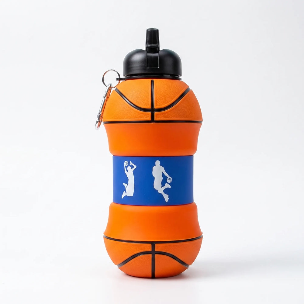 Collapsible Sports-Themed Water Bottle - Spherix