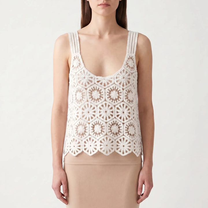 Crochet Sleeveless Top -  Deanna