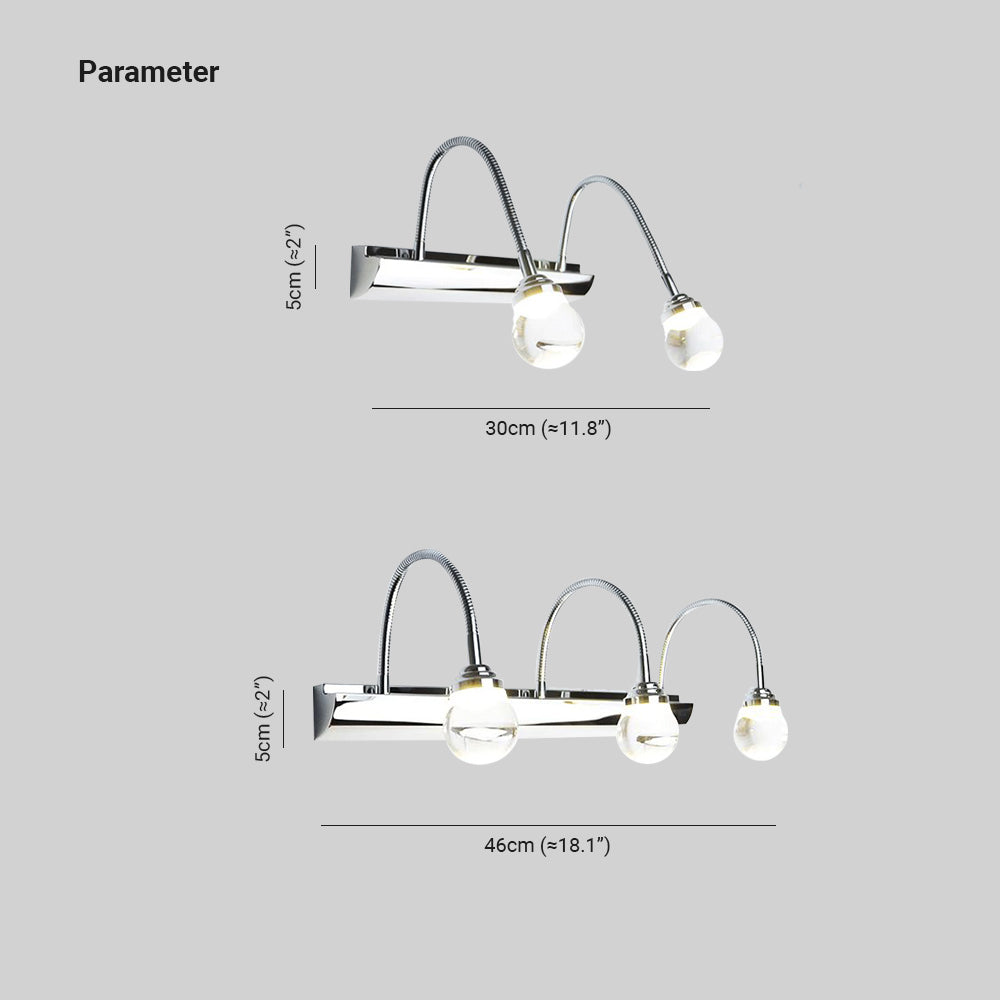 Ívelt LED fali lámpa – Arcus