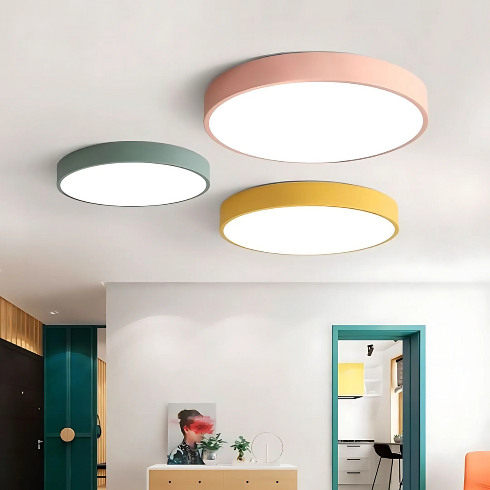 Delos Scandi Wood Ceiling Light | Natural LED Design Lamp 2
