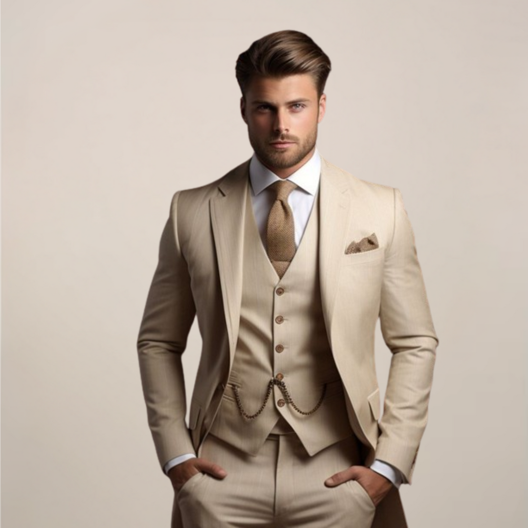 Dreiteiliger Slim Fit Anzug - Yannick