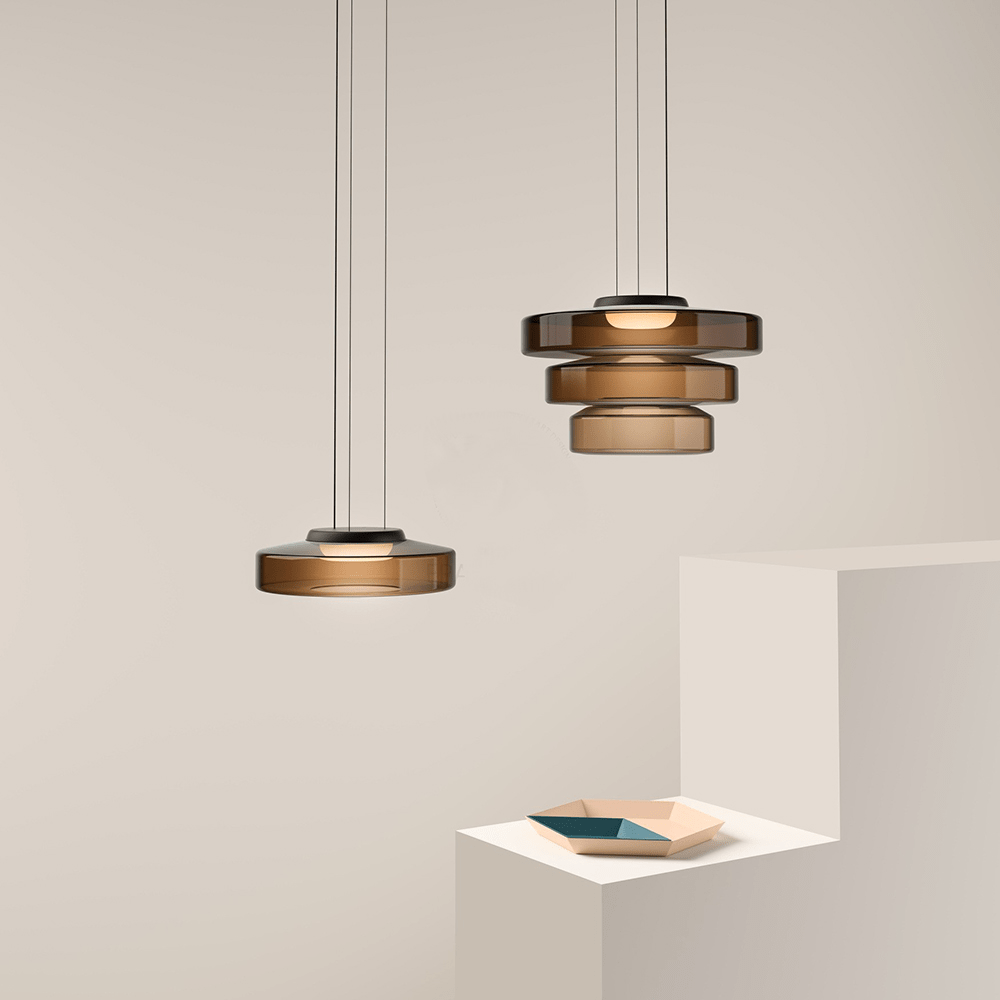 AA NOT AVAIALBLE Modern üveg függőlámpa Bauhaus stílusban - AuroraSphere