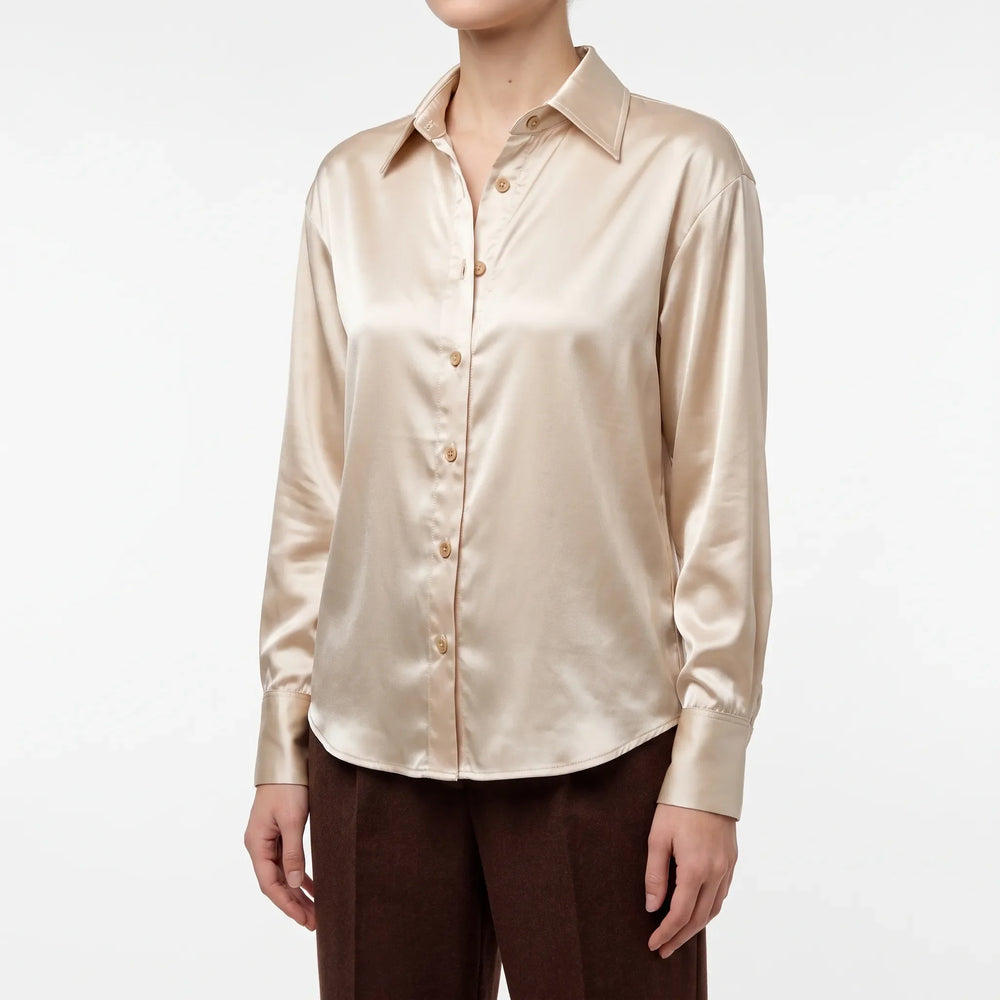 Elegant Long-Sleeve Blouse - Lustral